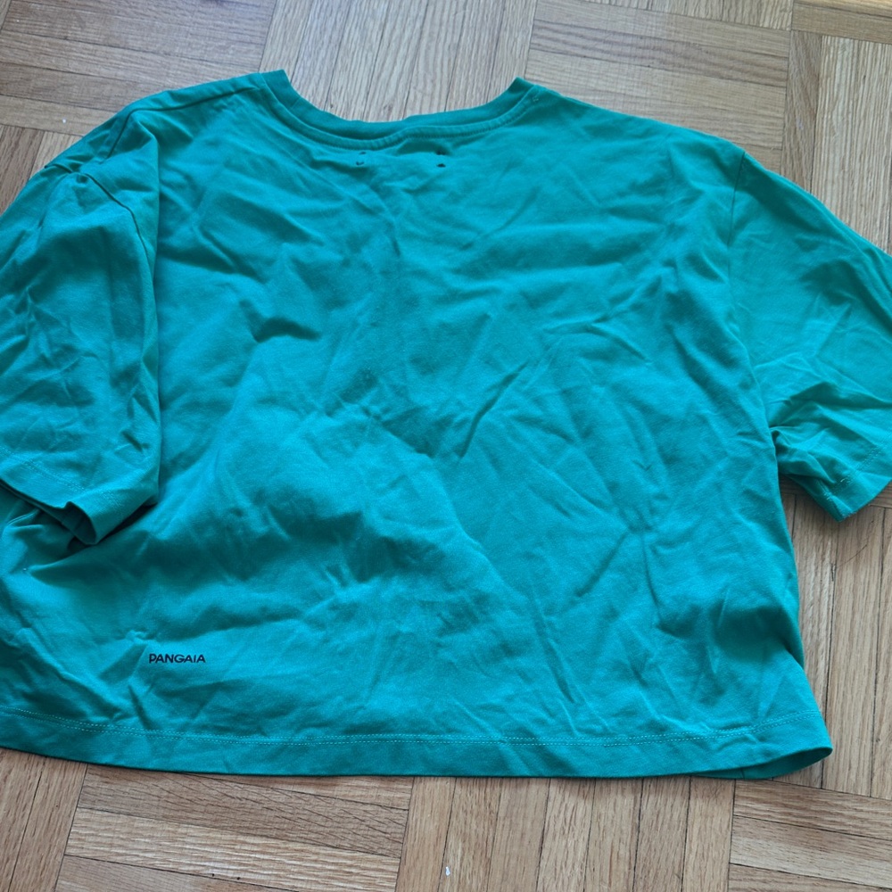 PANGAIA Green Cropped T-Shirt - Picture 6 of 8
